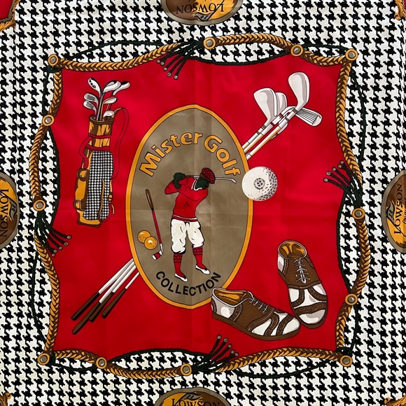 SCARF VINTAGE AUTHENTIC LOWSON GOLF OUTFIT MISTER GOLF SPORT - Picture 2 of 10